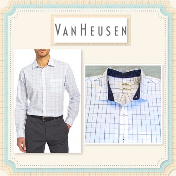 Van Heusen Other - 💠Like New! VAN HEUSEN 1881 Slim Fit Shirt